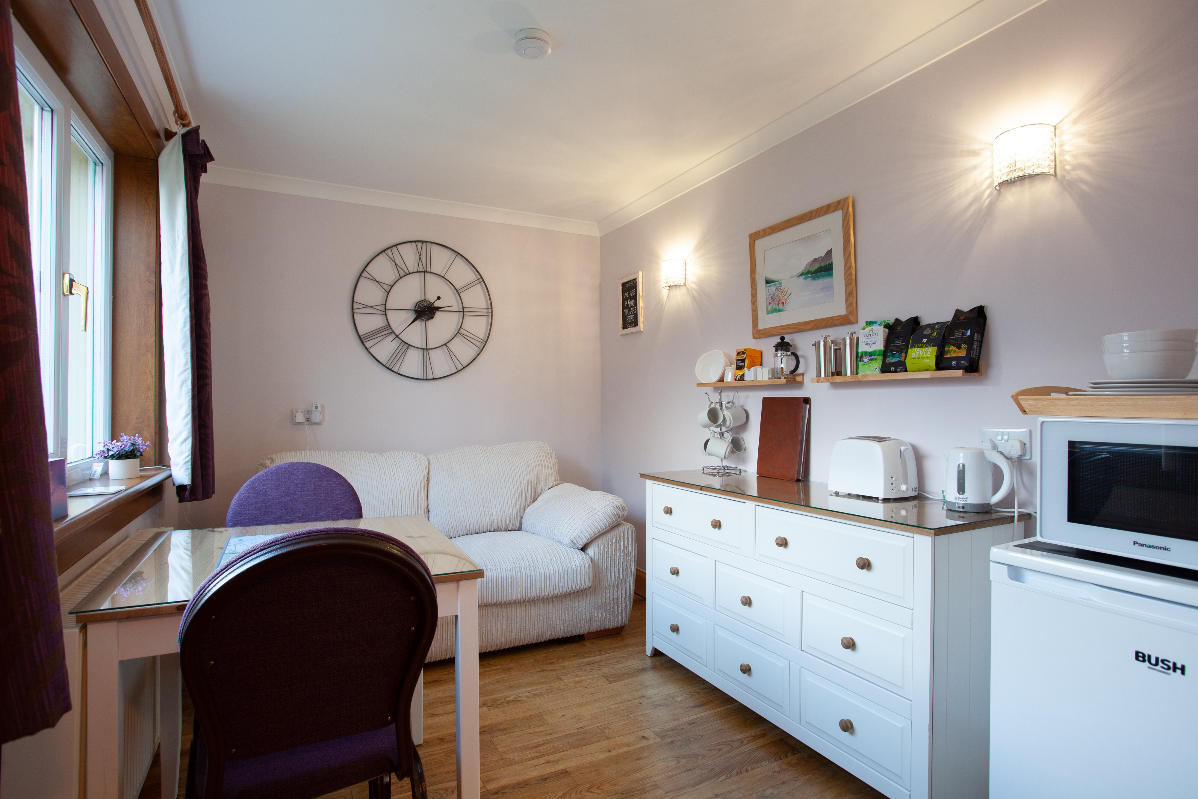 The guest lounge